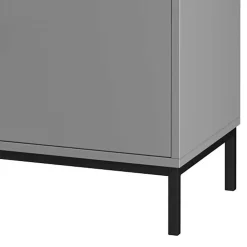 TV Unterschrank in Grau mit Schwarz - Lagista