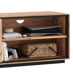 TV Unterschrank mit Hirnholz Applikation - Shipper