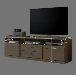 TV Unterschrank Smonia aus Wildeiche Bianco