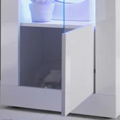 TV Wohnwand in Hochglanz Weiß - Sogno (dreiteilig)