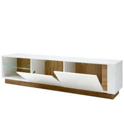 TV Wohnwand in Weiß & Wildeiche - Myrda (vierteilig)