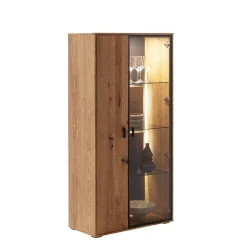 TV Wohnwand in Wildeiche teilmassiv - Drinidad (dreiteilig)