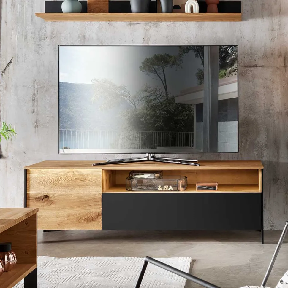 TV Wohnwand Möbelset 194 cm breit - Viligrana (dreiteilig)