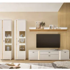 TV Wohnwand mit Licht Möbelset - Racelyn (vierteilig)