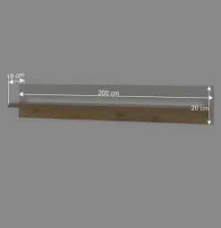 TV Wohnwand mit Licht Möbelset - Racelyn (vierteilig)