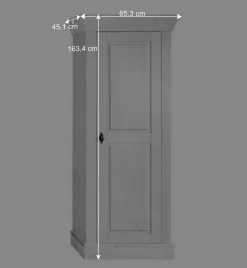 TV Wohnwand Satumare aus Kiefer teilmassiv (dreiteilig)