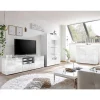 TV Wohnwand Schränke in Weiß - Vascaub (dreiteilig)
