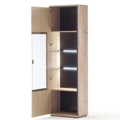 TV Wohnwand Set in Dekor Eiche - Nikdus (dreiteilig)