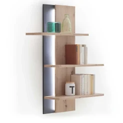 TV Wohnwand Set in Dekor Eiche - Nikdus (dreiteilig)