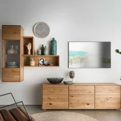 TV Wohnwand Set massiv - Sinta (vierteilig)