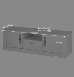 TV Wohnwandkombination 295 cm breit - Liancos (vierteilig)