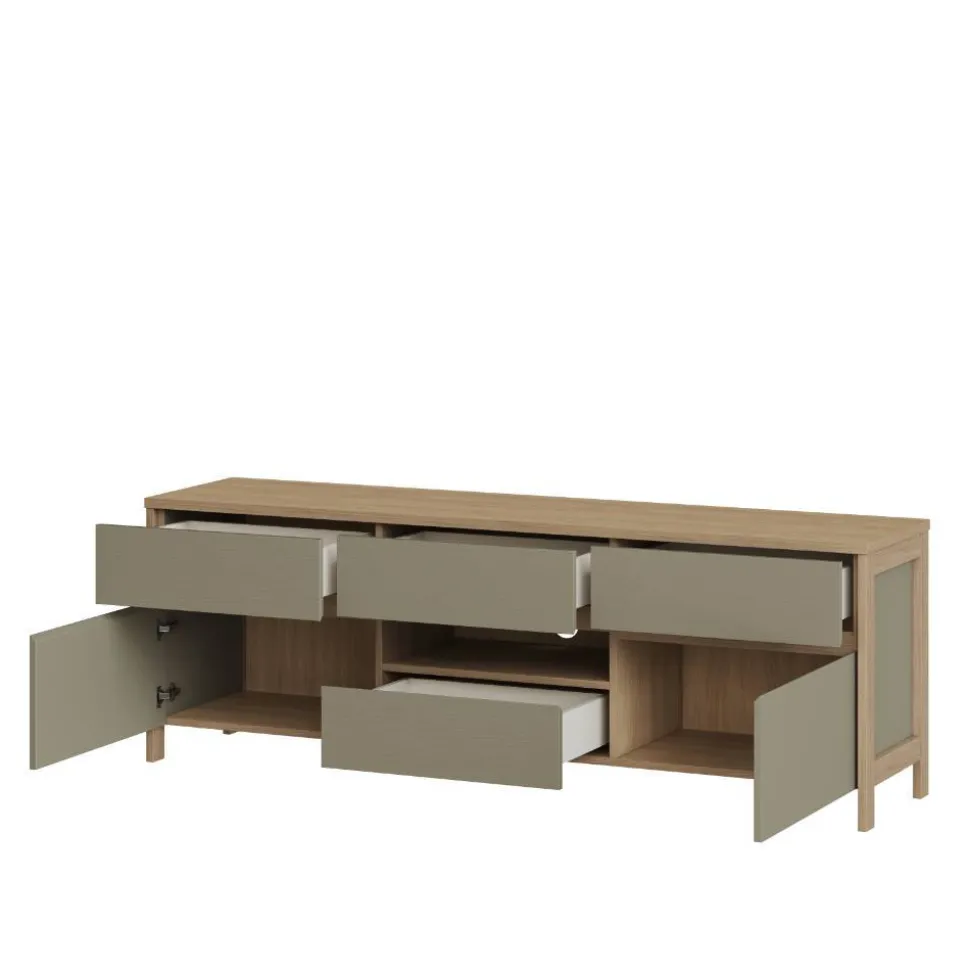 TV-Board in Eukalyptus und Eiche Optik - Promo