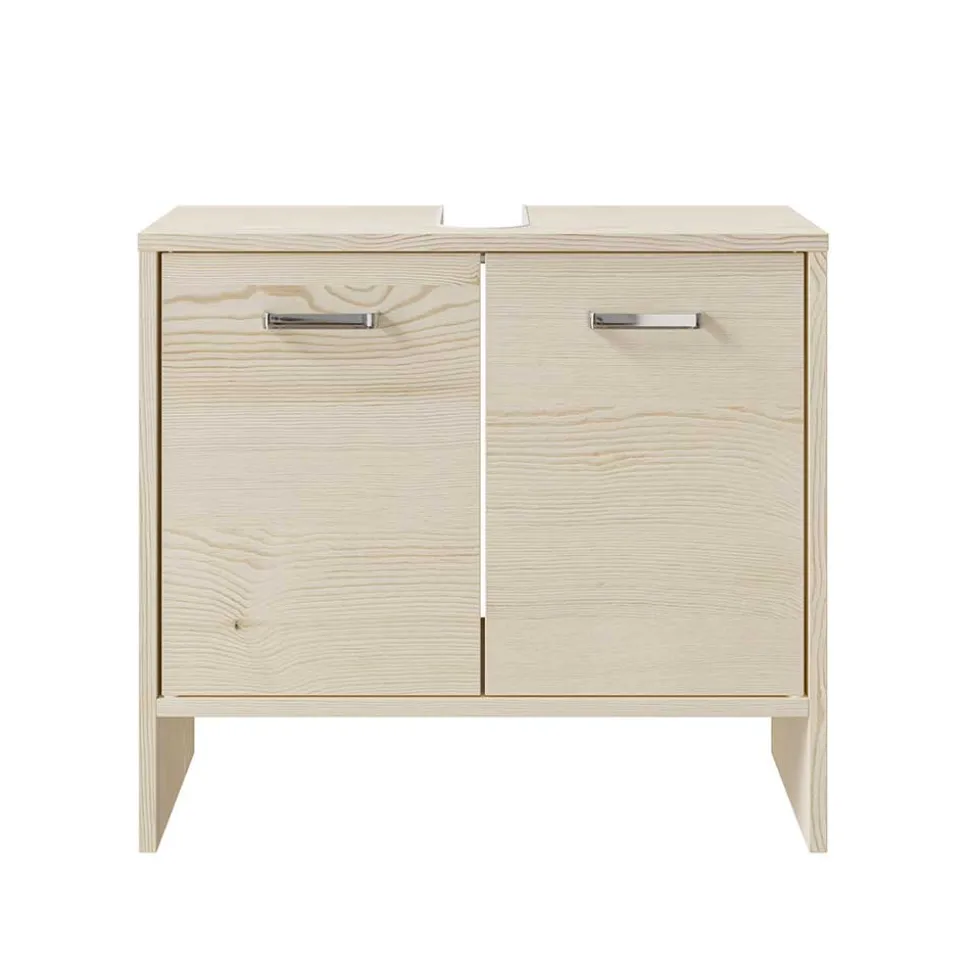 Unterbeckenschrank in hellem Holzdekor Pinie - Lecego