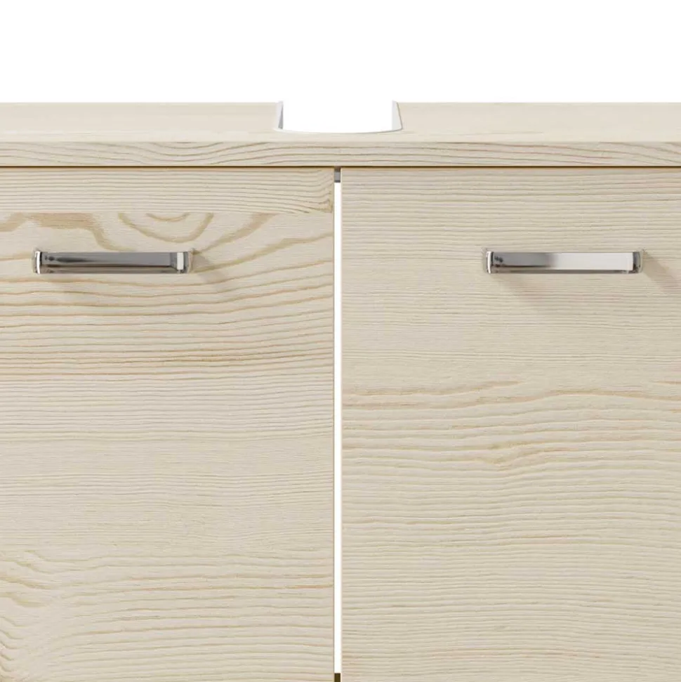 Unterbeckenschrank in hellem Holzdekor Pinie - Lecego