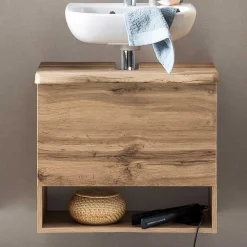Unterbeckenschrank mit Baumkante Holzdekor - Tofias