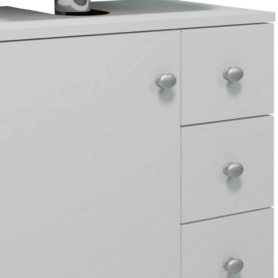 Unterbeckenschrank mit Tür und drei Schubladen - Huanga