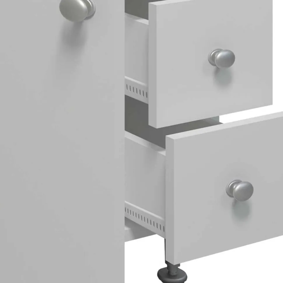 Unterbeckenschrank mit Tür und drei Schubladen - Huanga