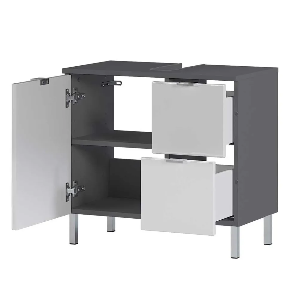 Unterbeckenschrank mit zwei Schubladen & Tür - Otrus