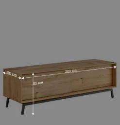 Unterschrank für Fernseher mit Schiebetüren - Fabiella