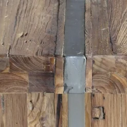 Uriger Esstisch aus Recyclingholz Teak - Etrova