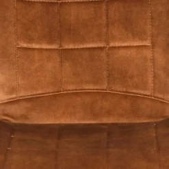 Velours Polsterstuhl in Ocker - Rafu (2er Set)