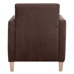 Velours Wohnzimmersessel in Braun - Dario