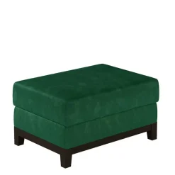 Velourshocker in Dunkelgrün und Schwarz - Faneno