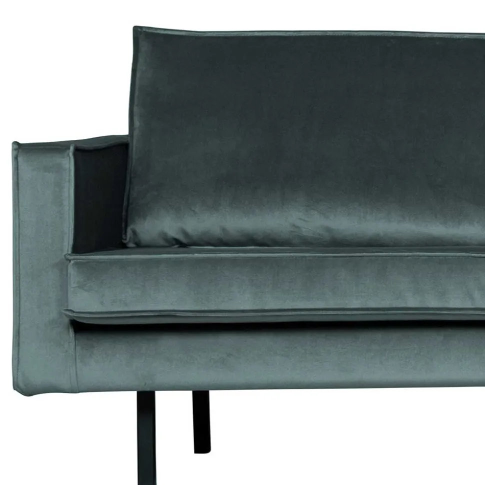 Velvet Polsterecke in Petrol & Schwarz - Fledos