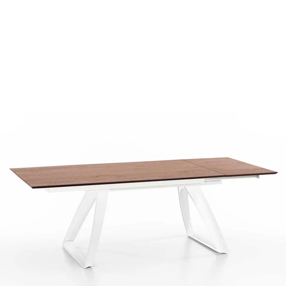 Verlängerbarer Design Esstisch zweifarbig - Sanatate