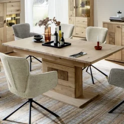 Verlängerbarer Esszimmertisch teilmassiv - Losiamos