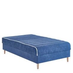 Verstellbare Daybed Polsterliege in Blau Samt - Blackbird
