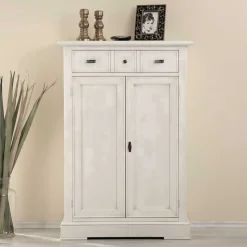 Vertiko Kommode in Antikweiß - Annot