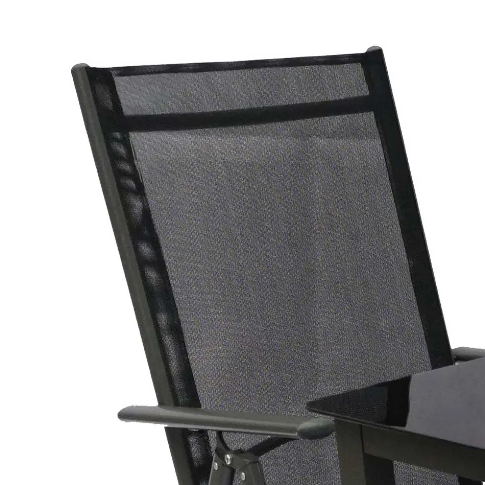 Vier Hochlehner & Gartentisch Set - Cadiz (fünfteilig)