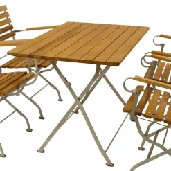 Vier Personen Sitzgruppe für den Garten - Laucius (fünfteilig)