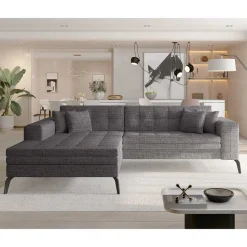 Viersitzer Sofaecke in Beigegrau - Javolena