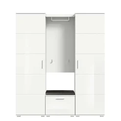 Vierteilige Garderobenkombination in Weiß - Rugova