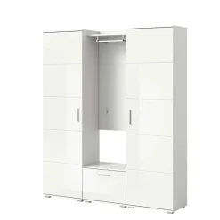 Vierteilige Garderobenkombination in Weiß - Rugova