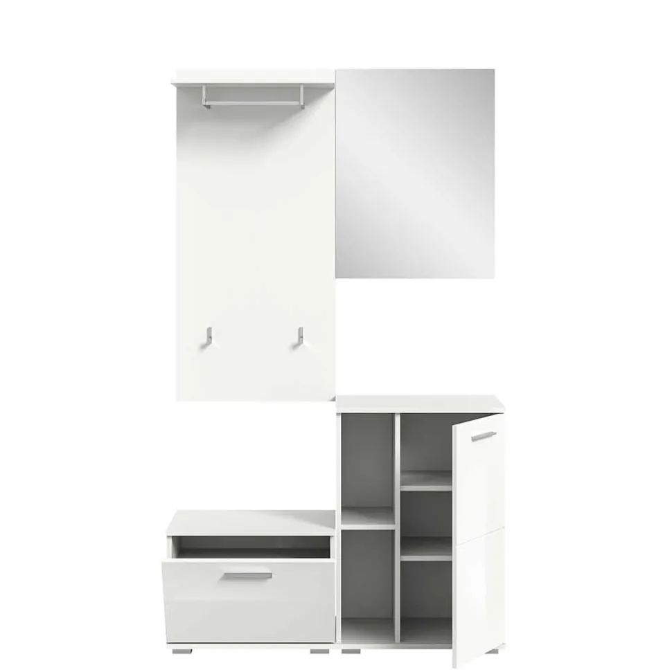 Vierteiliges Garderobenmöbel Set in modernem Design - Rugova