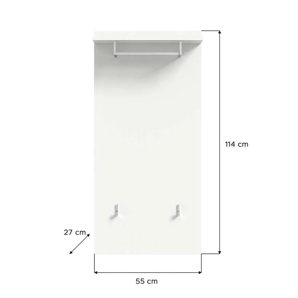 Vierteiliges Garderobenmöbel Set in modernem Design - Rugova