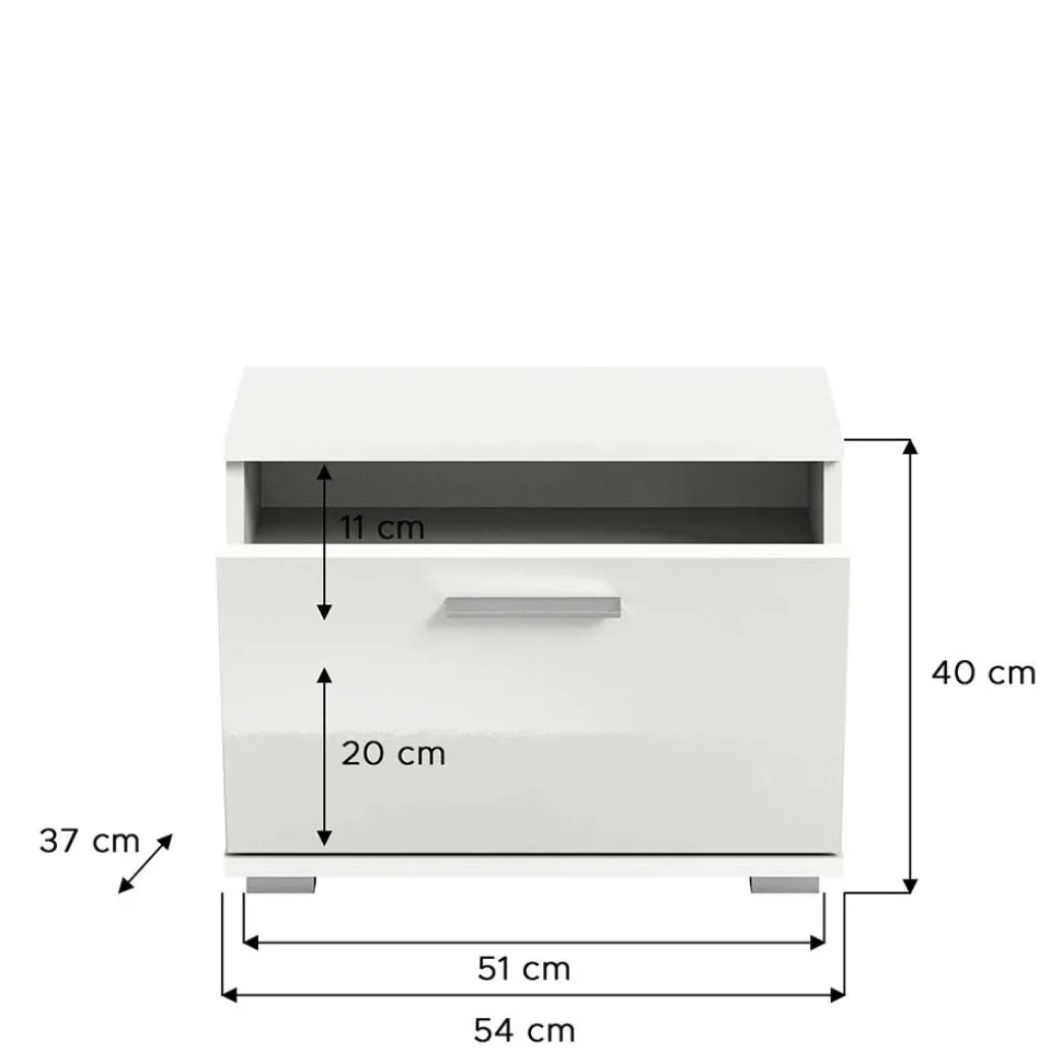 Vierteiliges Garderobenmöbel Set in modernem Design - Rugova