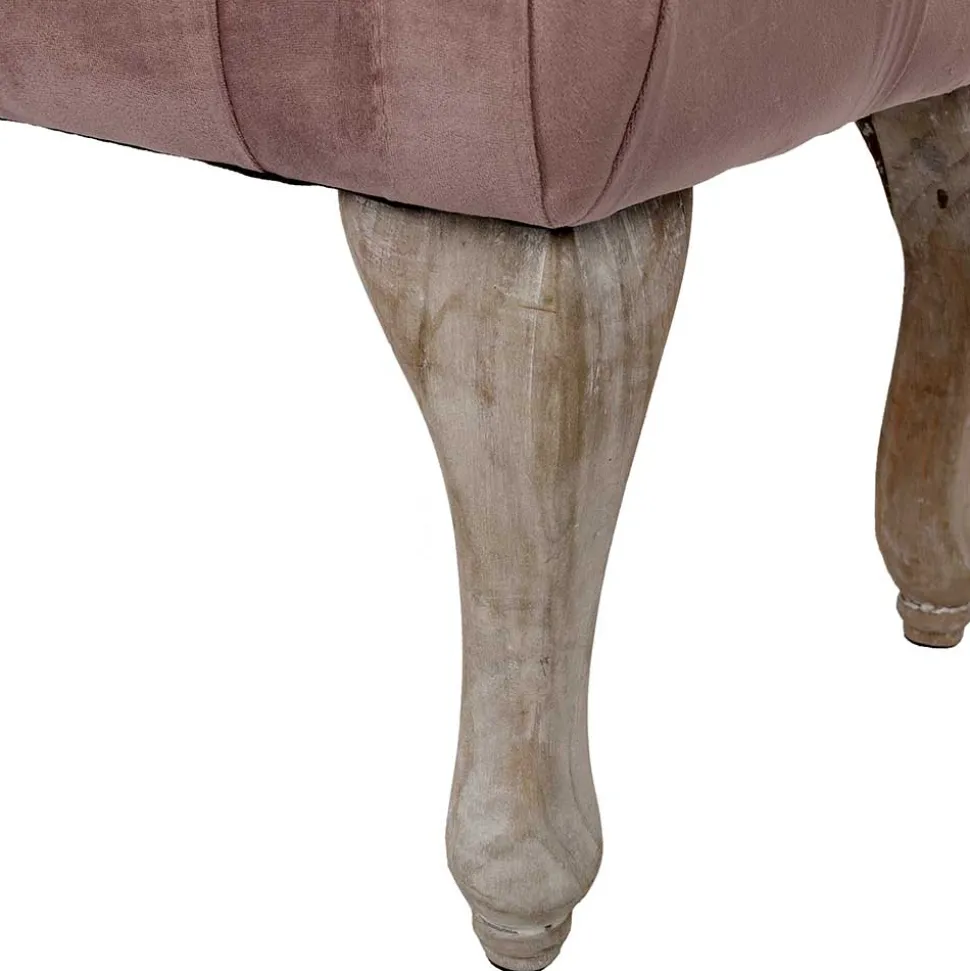 Vintage Bank in Altrosa Samt - Ruo