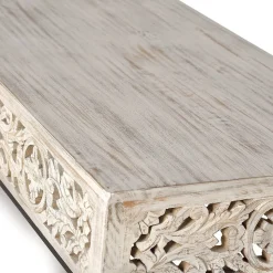 Vintage Couchtisch in Holz White Wash - Fudorus