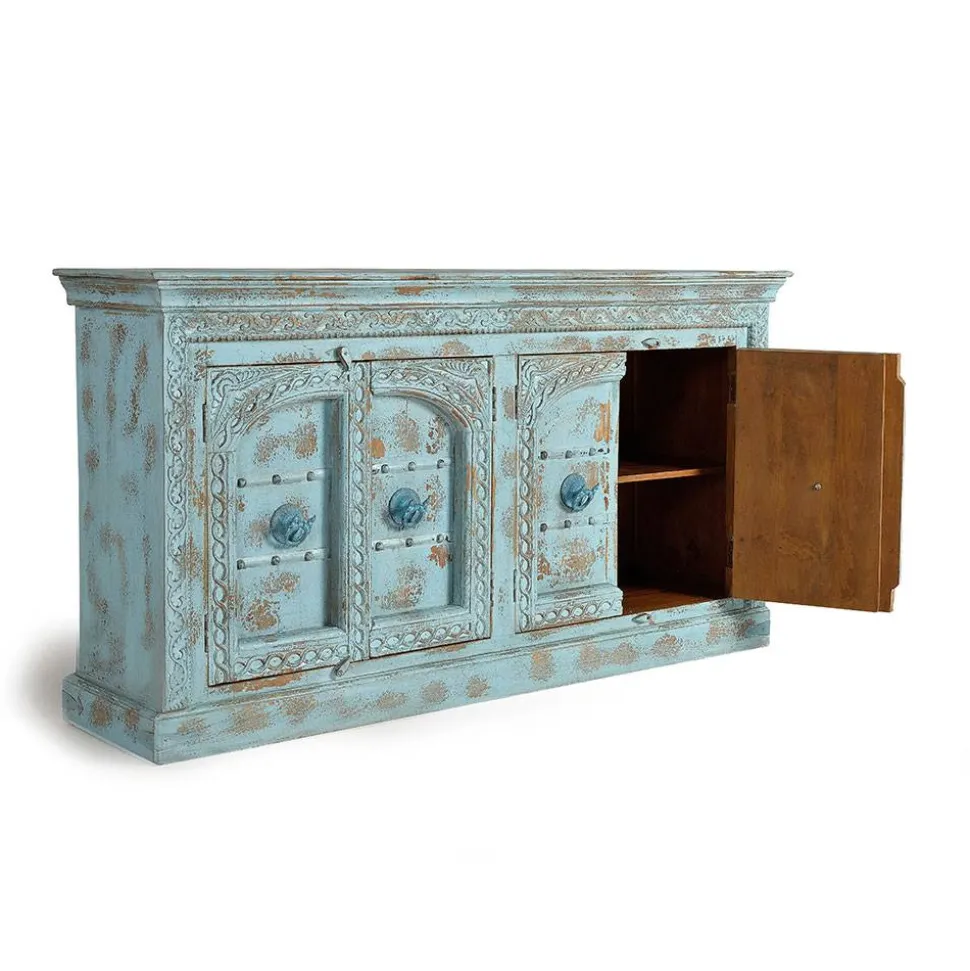 Vintage Design Anrichte in Türkis - Canopuss