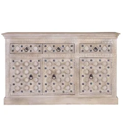 Vintage Design Anrichte in White Wash - Uladan