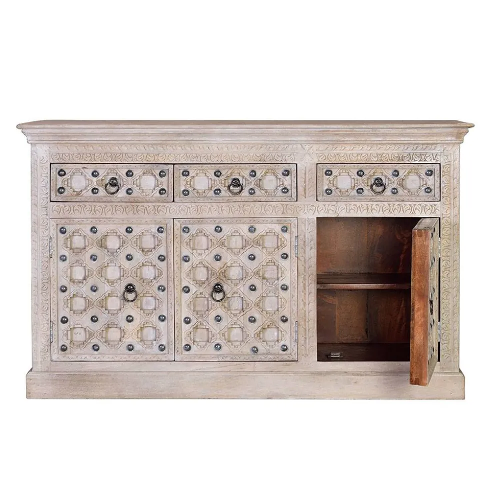 Vintage Design Anrichte in White Wash - Uladan