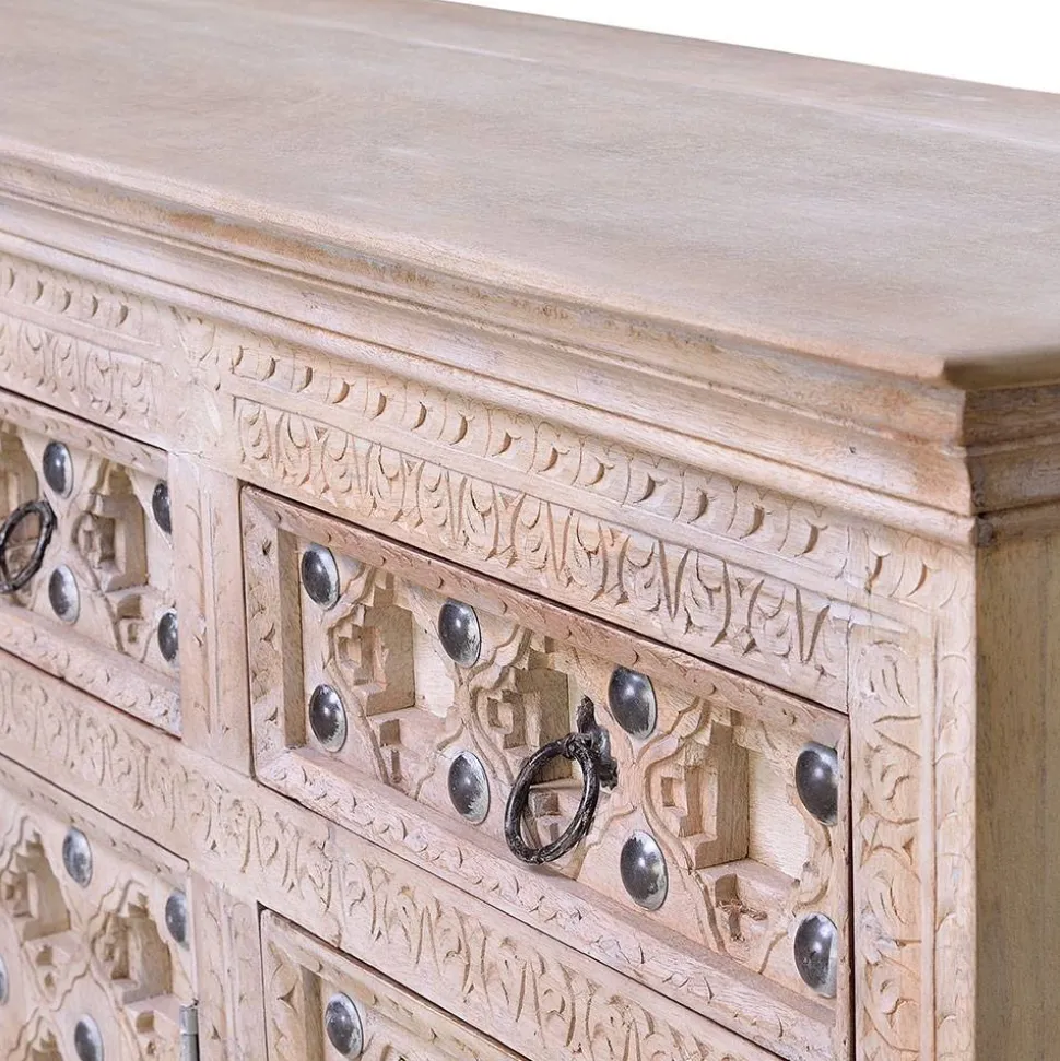 Vintage Design Anrichte in White Wash - Uladan