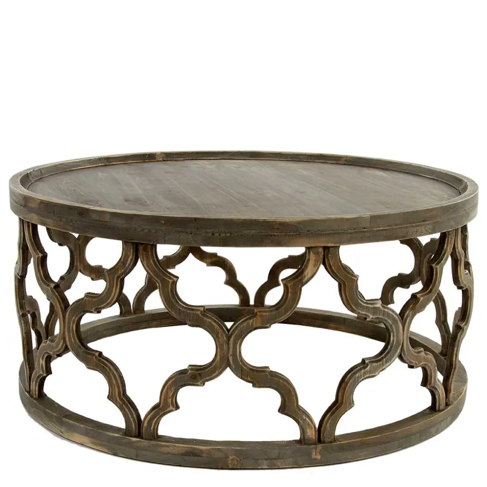 Vintage Design Couchtisch aus Tanne Massivholz - Lenala