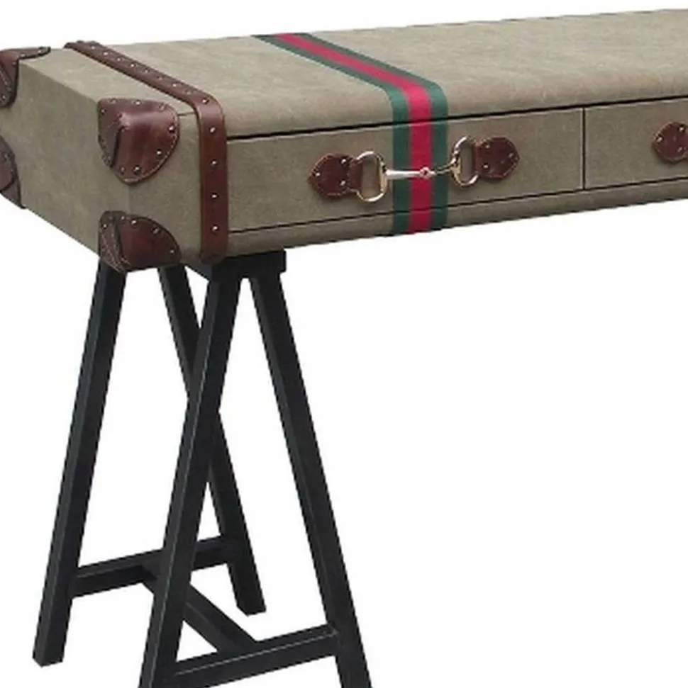 Vintage Design Konsolentisch im Koffer Look - Sketto