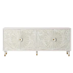 Vintage Design Sideboard aus Mango Massivholz - Triboot