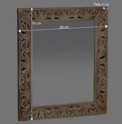 Vintage Dielenmöbel mit Schnitzereien - Runiasa (fünfteilig)